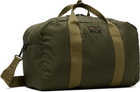 RRL Khaki Nylon Utility Duffle Bag