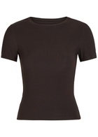 Tala 365 Ribbed Stretch-modal T-shirt Brown