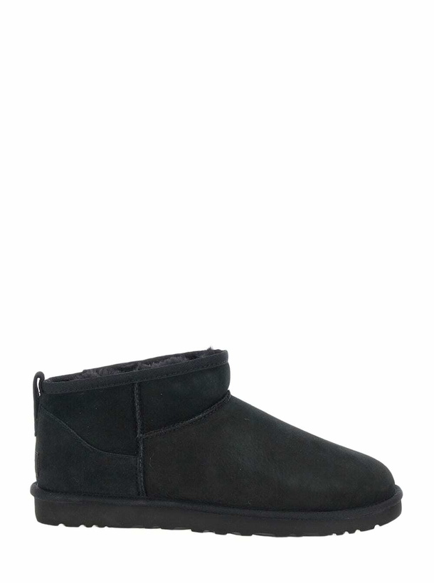 Photo: UGG ultra Mini Black Boots In Suede Woman