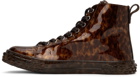 Giuseppe Zanotti Brown Shredder High Sneakers