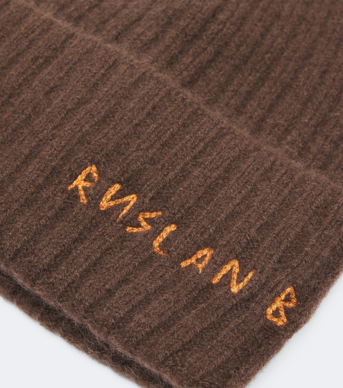 Ruslan Baginskiy Logo ribbed-knit cashmere beanie