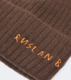Ruslan Baginskiy Logo ribbed-knit cashmere beanie