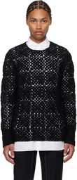 Black Comme des Garçons Black Crochet Sweater