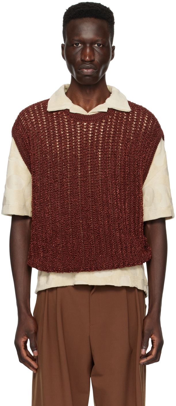 Bonsai Burgundy Crewneck Vest