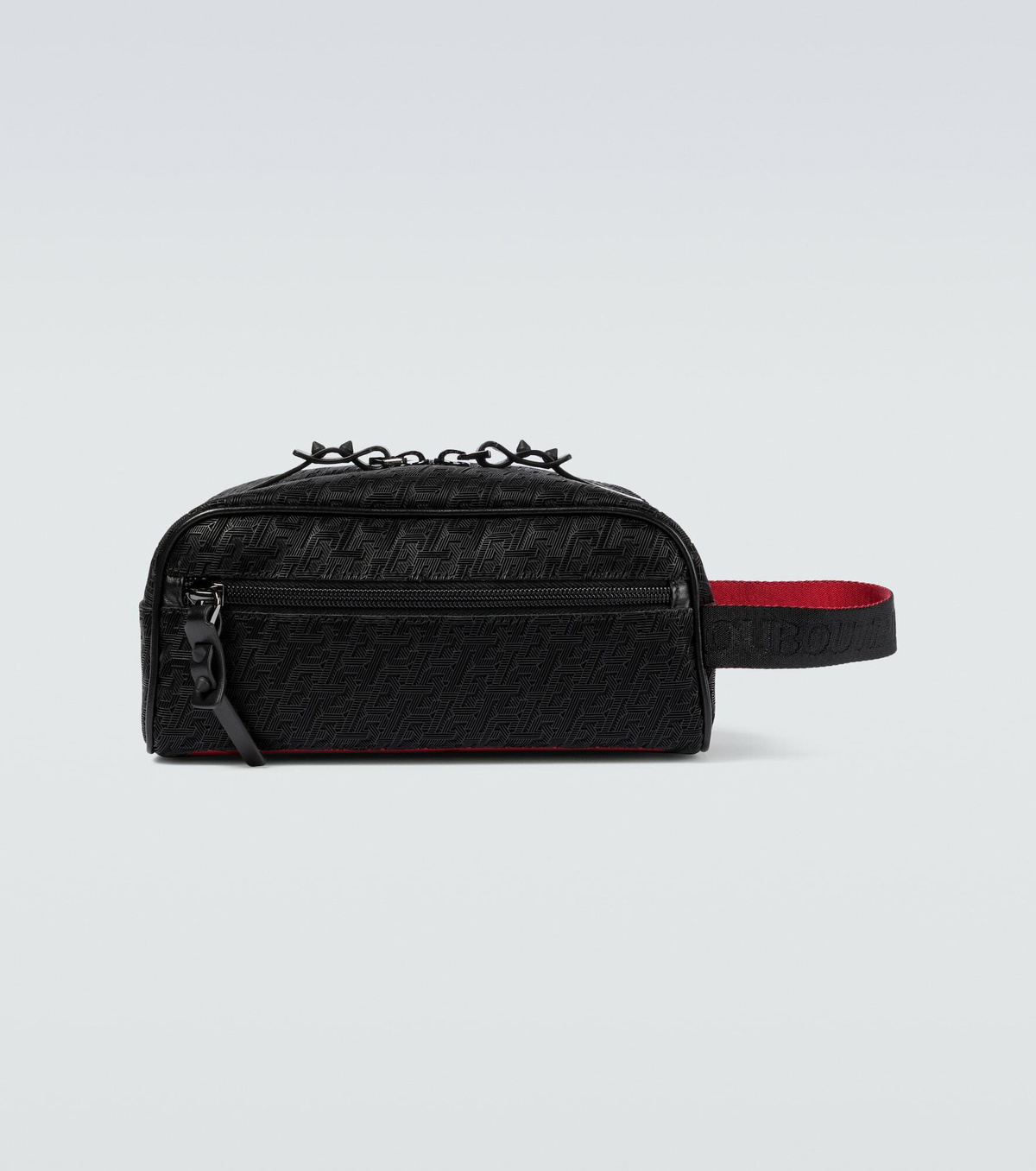 正規 CHRISTIAN LOUBOUTIN BLASTER Bag 1 Blaster - Pouch - Calf leather and spikes - Black
