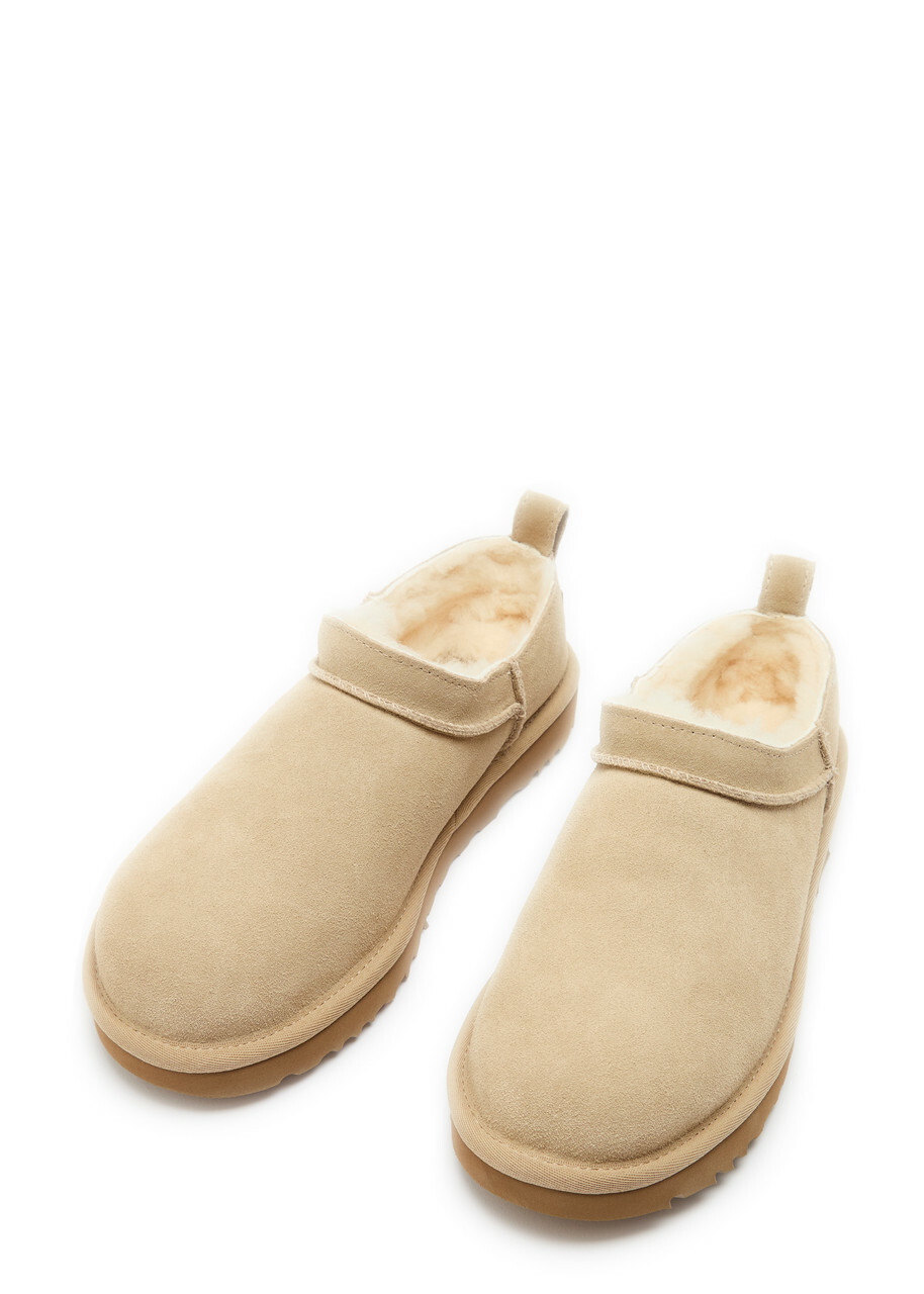Ugg Classic Micro Suede Ankle Boots Beige