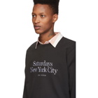 Saturdays NYC Black Bowery Miller Standard Sweatshirt