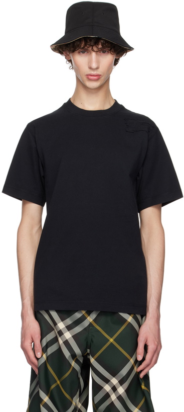 Photo: Burberry Black Cotton T-Shirt