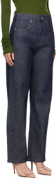 BITE Navy Curved Jeans
