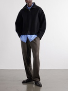 YOKE - Wool and Cashmere-Blend Felt Blouson Jacket - Black