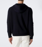 Allude Hooded wool and cashmere jacket