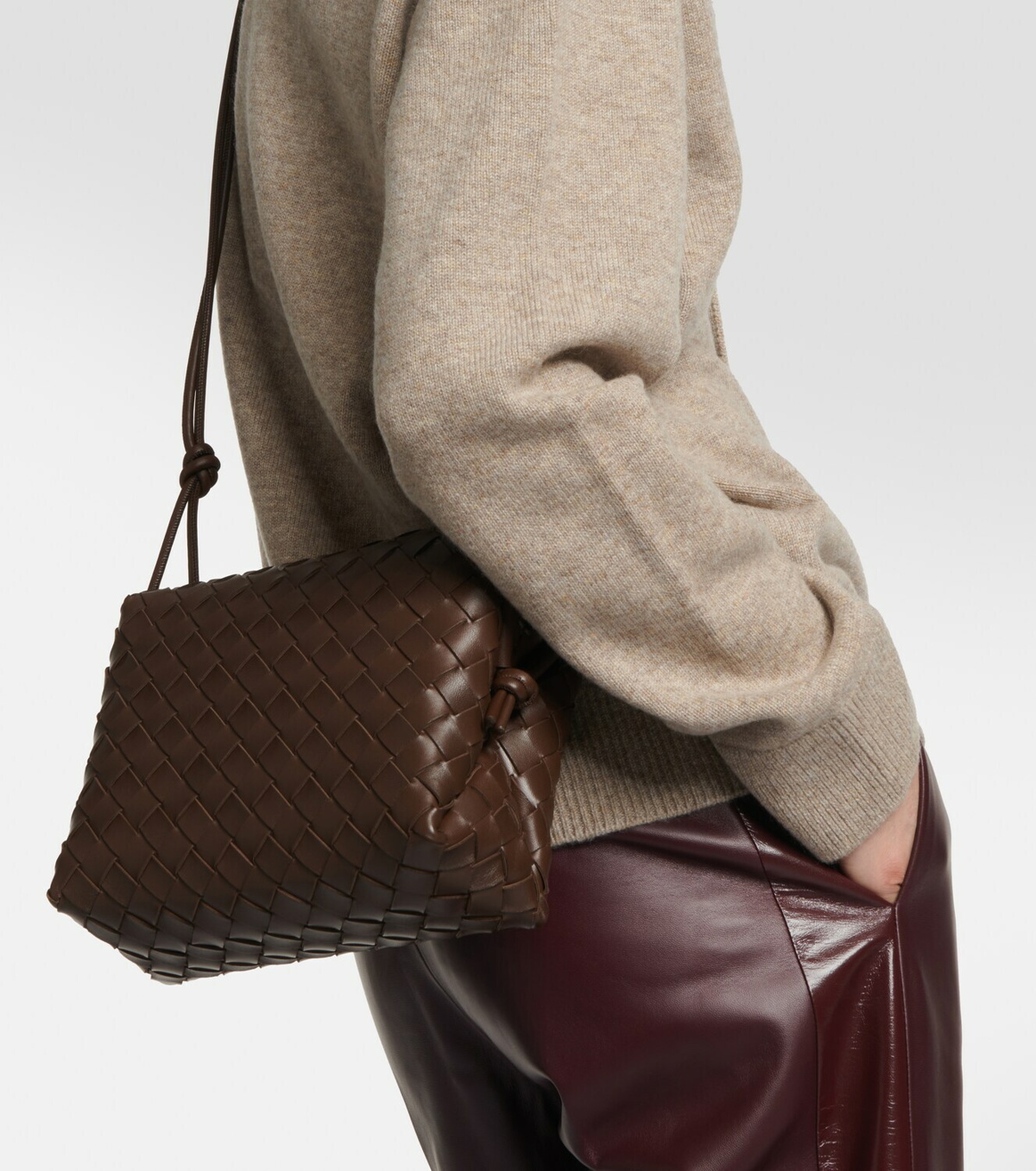 Bottega Veneta Loop Small Leather Crossbody Bag