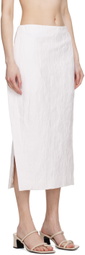 CO White Slit Midi Skirt