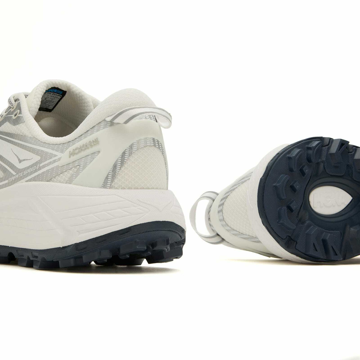 HOKA ONE ONE U Mafate Speed 2 Sneaker in White/Silver