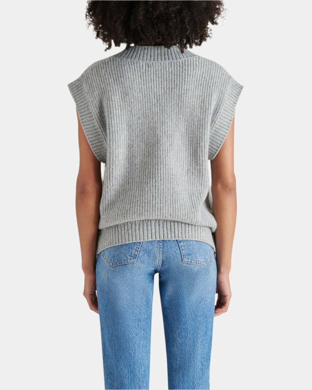 Steve Madden Giorgia Sweater Vest in Grey