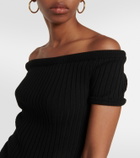 Khaite Ricki off-the-shoulder wool-blend top