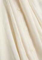 High Tulip Panelled Satin Blouse White