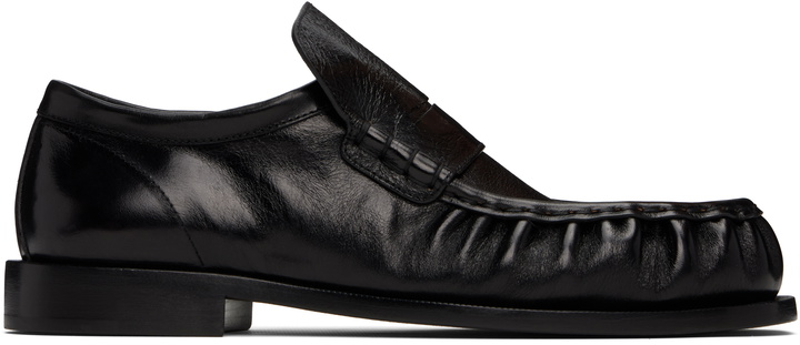Photo: Dries Van Noten Black Leather Loafers