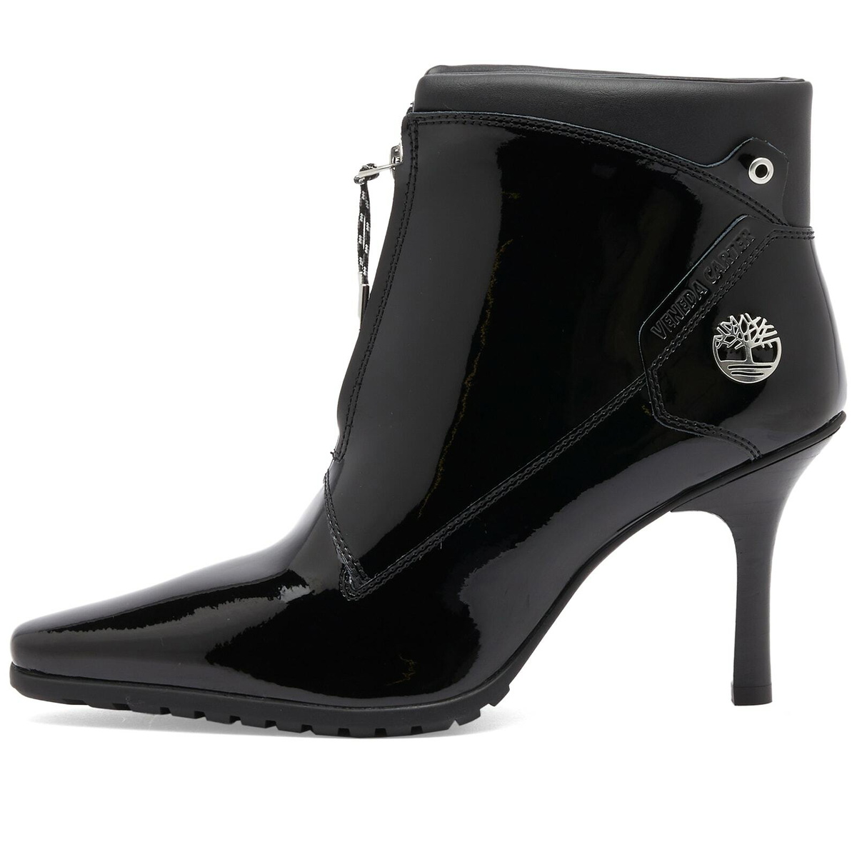 timberland high heels black