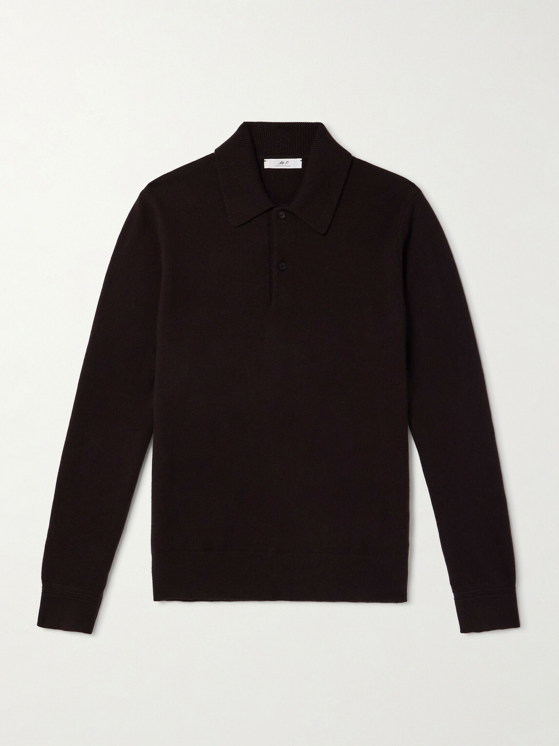 Mr P. - Cliff Cashmere Polo Shirt - Brown