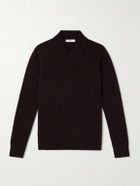 Mr P. - Cliff Cashmere Polo Shirt - Brown