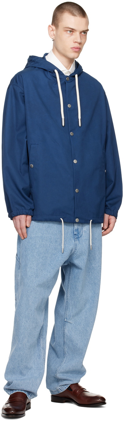 Emporio Armani Blue Oversized Jacket