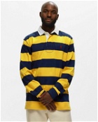 Polo Ralph Lauren Long Sleeve Knit Rugby Polo Blue - Mens - Polos