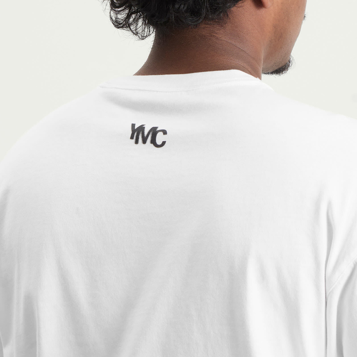 YMC Men's Where Did You Go Print Triple T Shirt in White