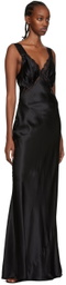 Reformation Black Chania Maxi dress