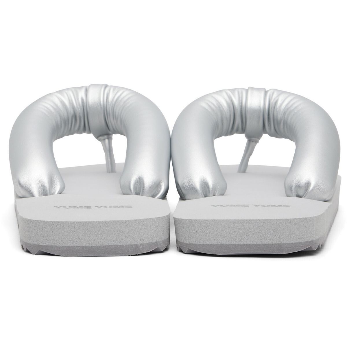 YUME YUME SSENSE Exclusive Silver Suki Flip-Flops
