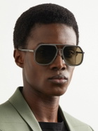 Fendi - Aviator-Style Resin and Gold-Tone Sunglasses
