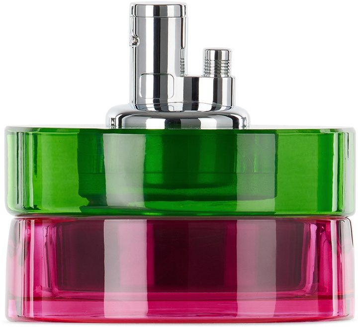 Photo: Edie Parker Green & Pink Glass Tabletop Lighter