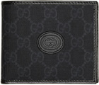 Gucci Black Retro Interlocking G Wallet