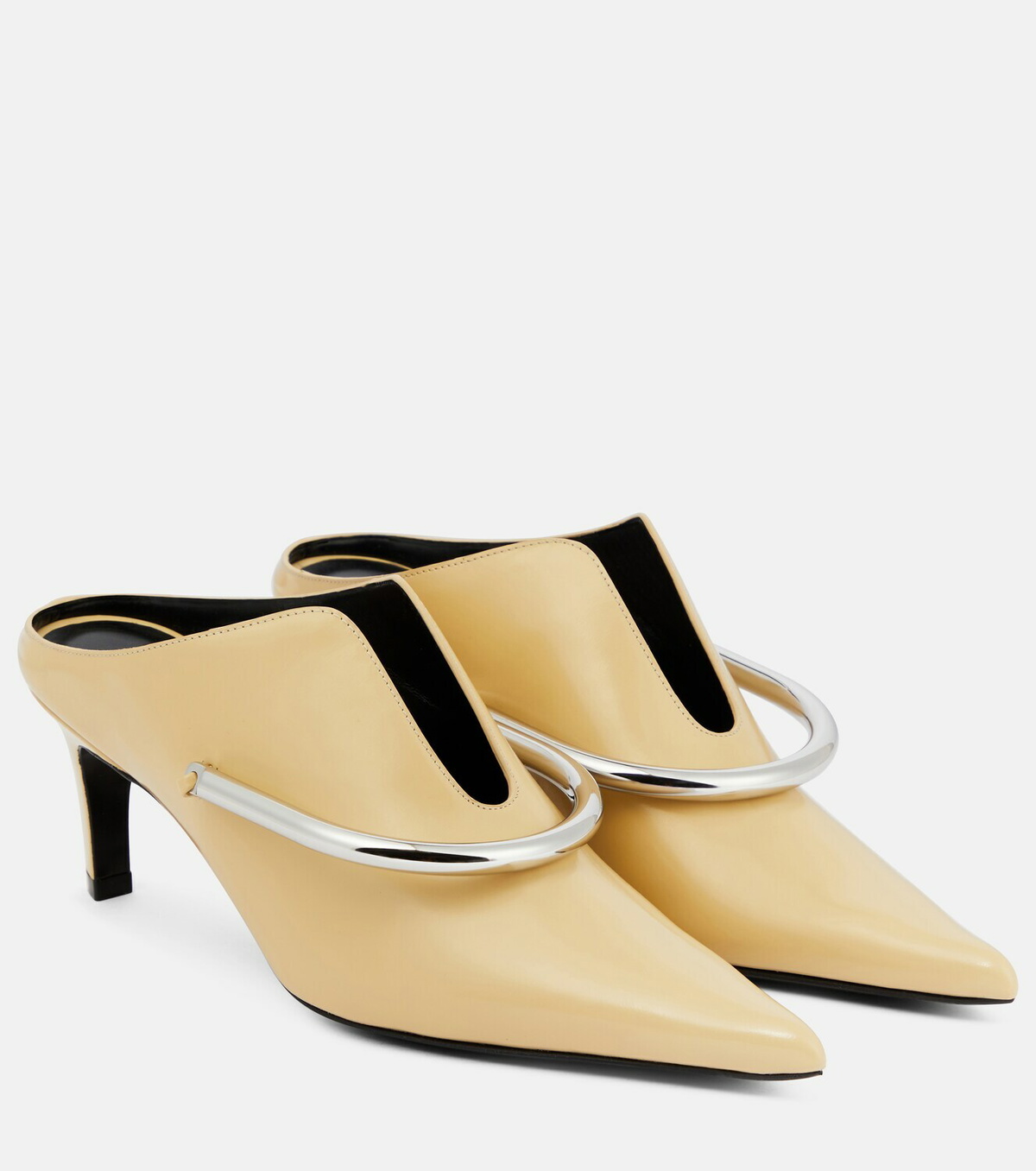 Jil Sander - Embellished leather mules Jil Sander