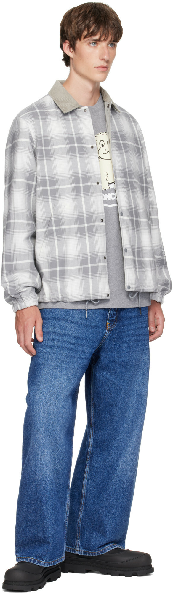 Moncler Genius Moncler x Fragment Gray Ryūha Reversible Shirt Jacket