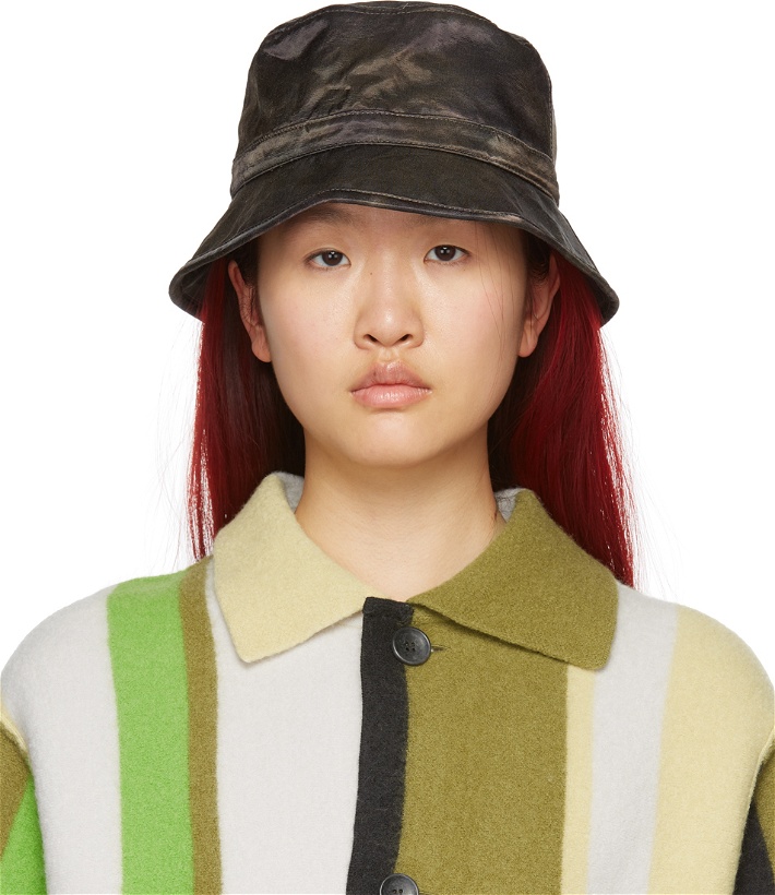 Photo: PERVERZE Brown & Green Cover Bucket Hat