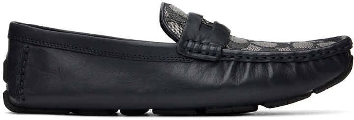 Photo: Coach 1941 Navy Coin Driver Loafers