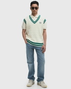 Fred Perry CABLE KNIT TENNNIS TANK Beige Mens Vest