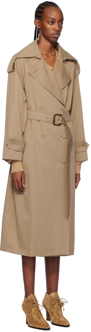 ☆DT☆入手困難☆お洒落Trench over Coat/SALPA/MaxMara Max Mara Tan Salpa Trench Coat Max Mara