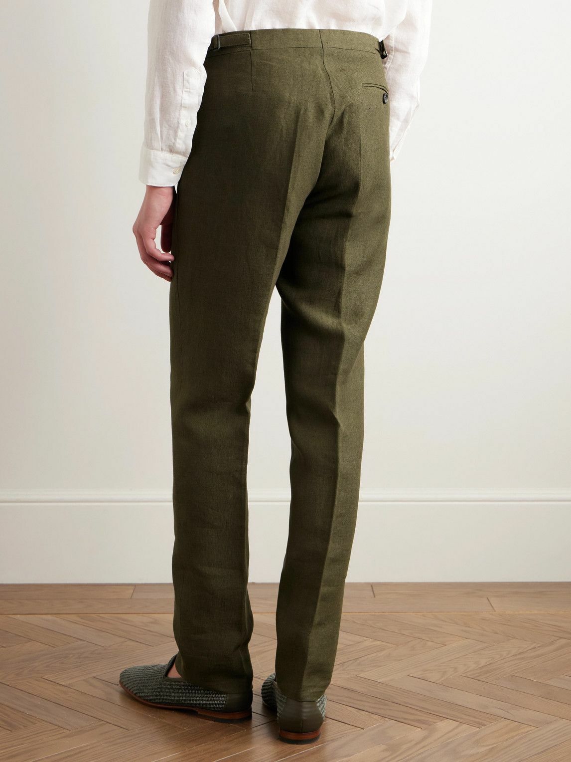 Favourbrook - Slim-Fit Linen Suit Trousers - Green