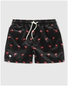 Oas Black Flamingo Swim Shorts Black - Mens - Swimwear