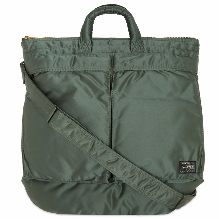 Photo: Porter-Yoshida & Co. Tanker 2-Way Helmet Bag in Sage Green 