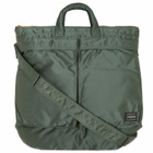 Porter-Yoshida & Co. Tanker 2-Way Helmet Bag in Sage Green 