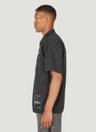 Logo Patch Zip Shirt in Black