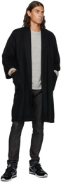 Naked & Famous Denim SSENSE Exclusive Black Wool Overcoat
