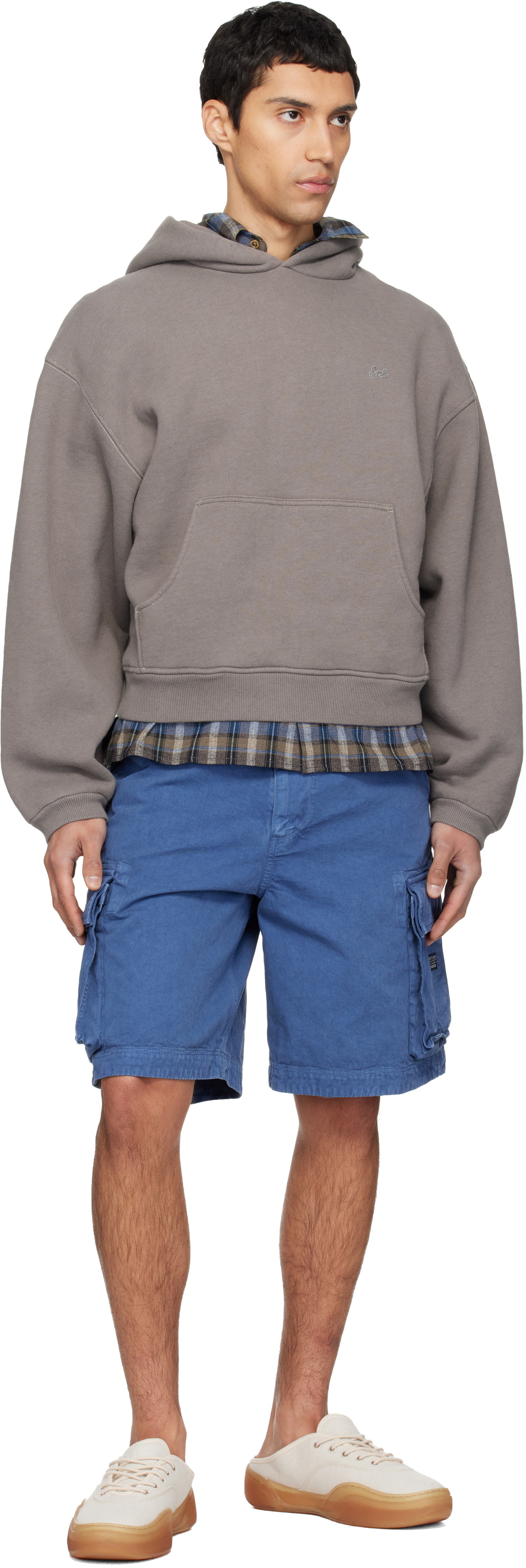 ERL Taupe Heathered Hoodie
