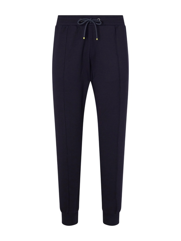 Photo: Paul Smith - Tapered Lyocell-Blend Jersey Sweatpants - Blue