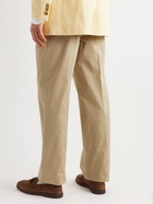 GIULIVA HERITAGE - Umberto Tapered Pleated Wool Trousers - Neutrals