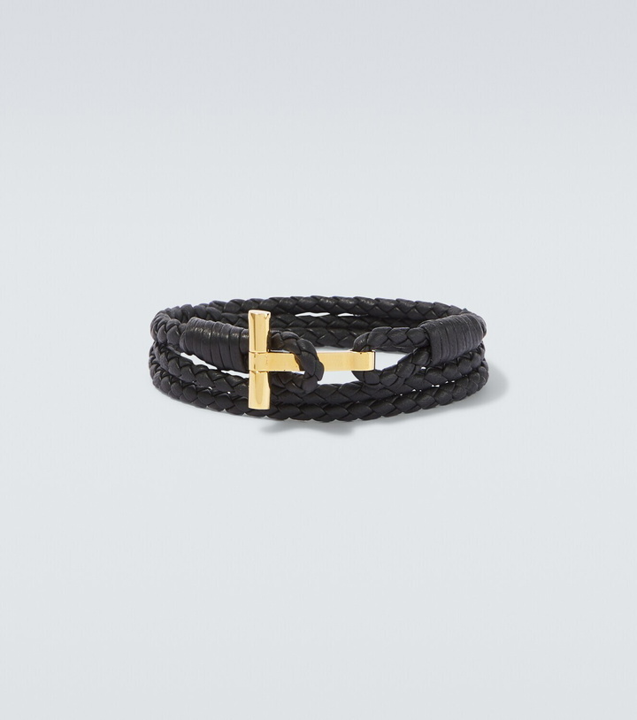 Photo: Tom Ford T braided leather bracelet