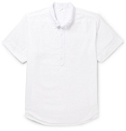 Save Khaki United - Button-Down Collar Cotton and Linen-Blend Shirt - White